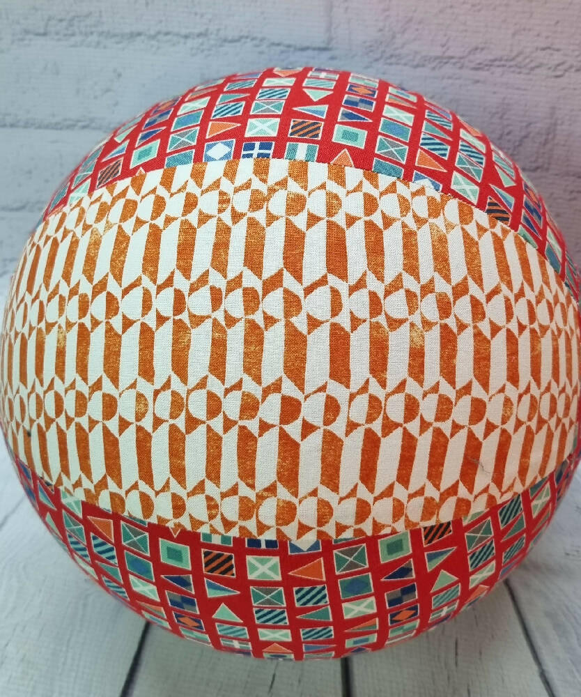 Balloon Ball: Fly your Flags on Red with Various print: Tri colour