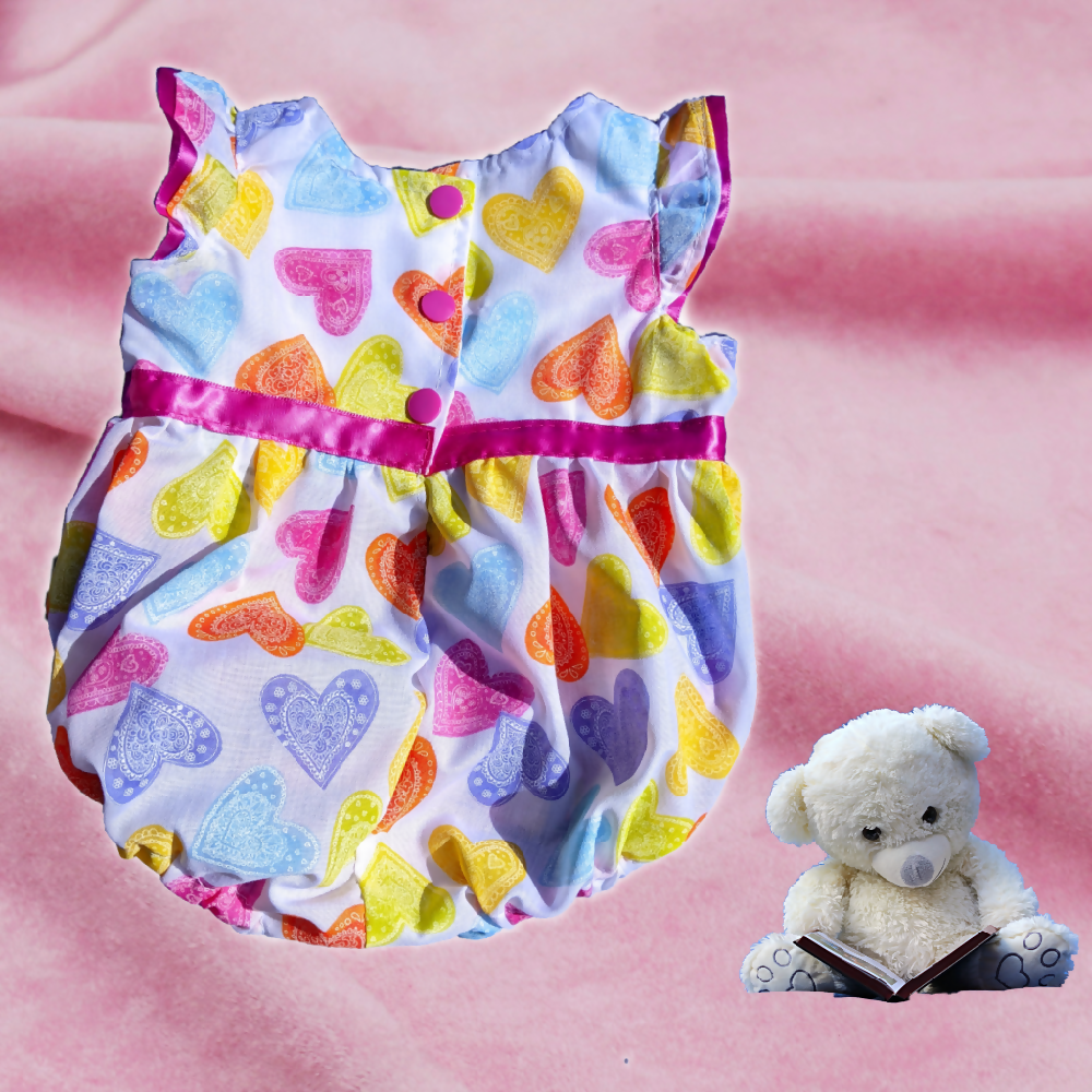 Baby Girls Summer Romper, Hearts
