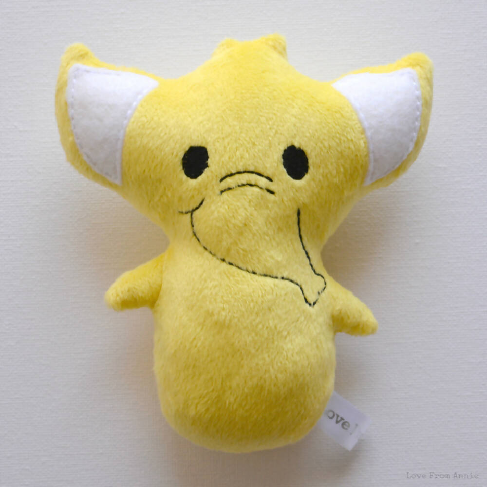 Plush Elephant Rattle Toy