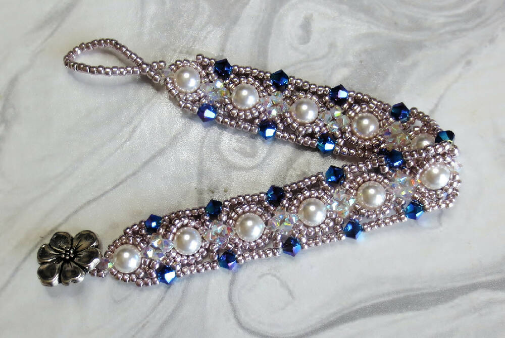 Swarovski Crystal and Pearl Bracelet