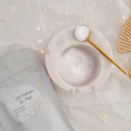 Christmas Face Scrub- Gold Frankincense Myrrh - Exfoliating Facial Scrub - Brightening Natural Skin Care