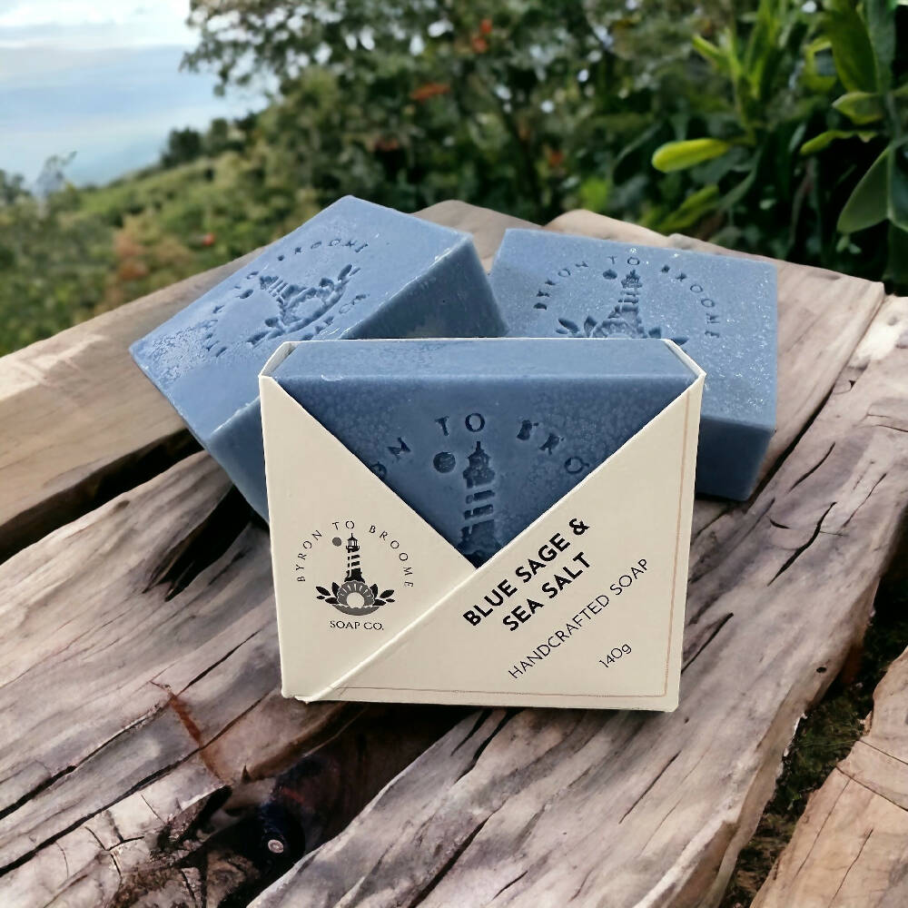 Blue Sage & Sea Salt Handcrafted Soap