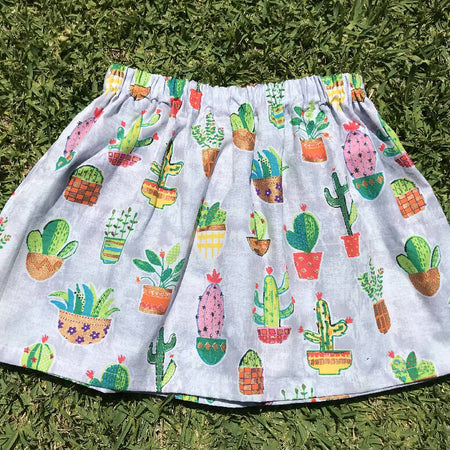 Girls Cactus Skirt - Size 7