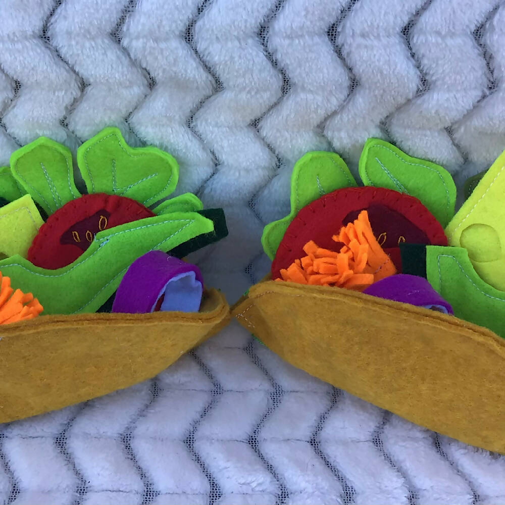 Felt Food wrap/taco set of 2
