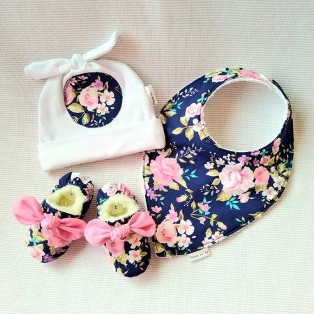 Floral Bow Baby Set (3-6 month)