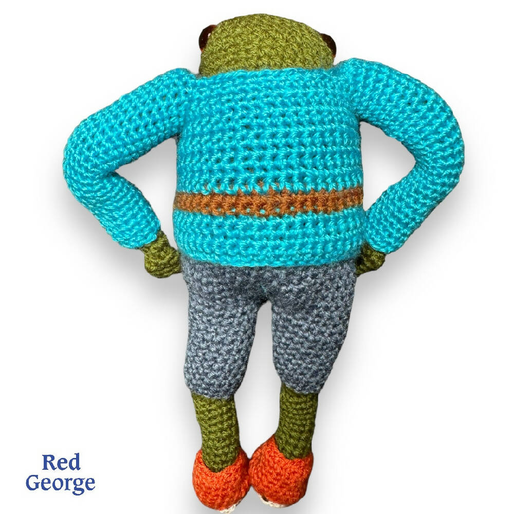Red George of Kensington crochet  frog