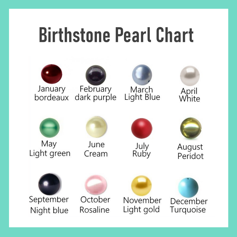 birthstone pearl chart etsy 2023
