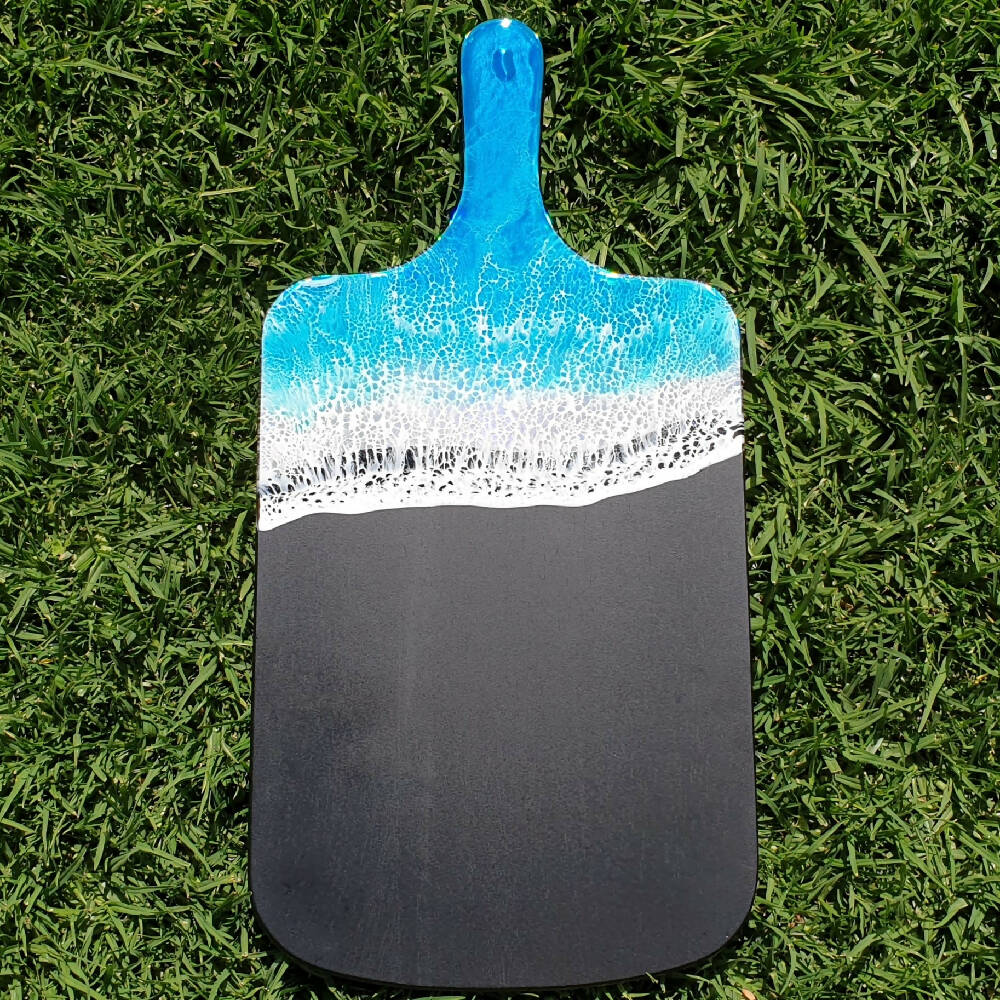 Holographic Resin Wave Serving Board