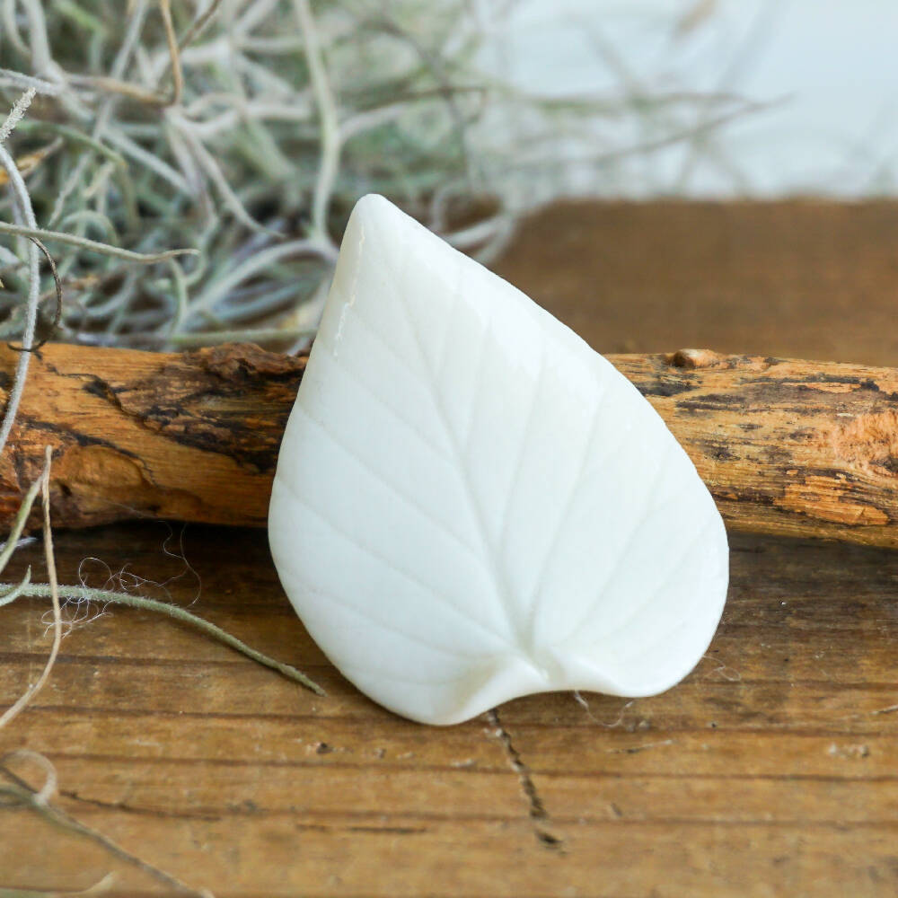 Porcelain Leaf Brooch