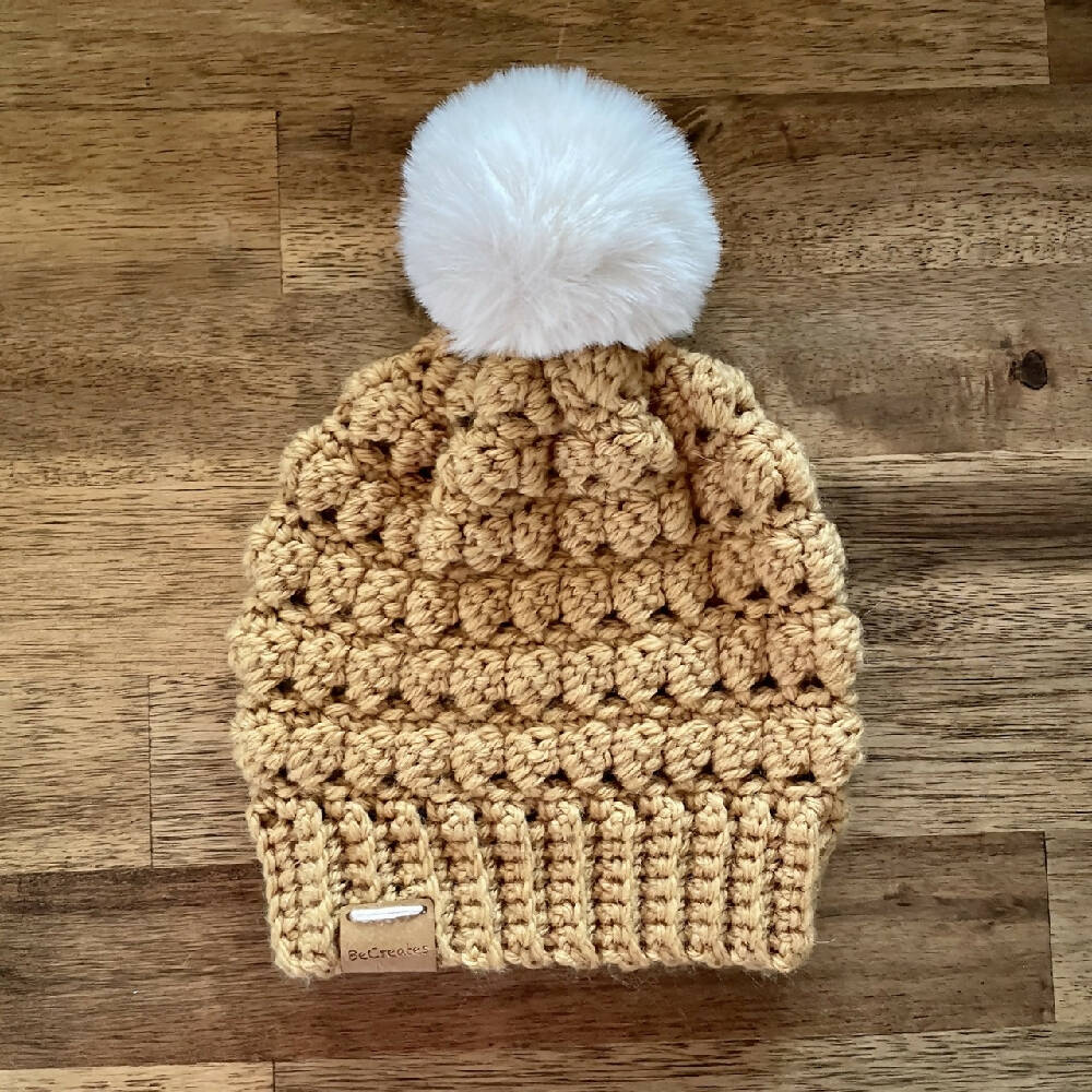 Newborn-baby-beanie_Mustard