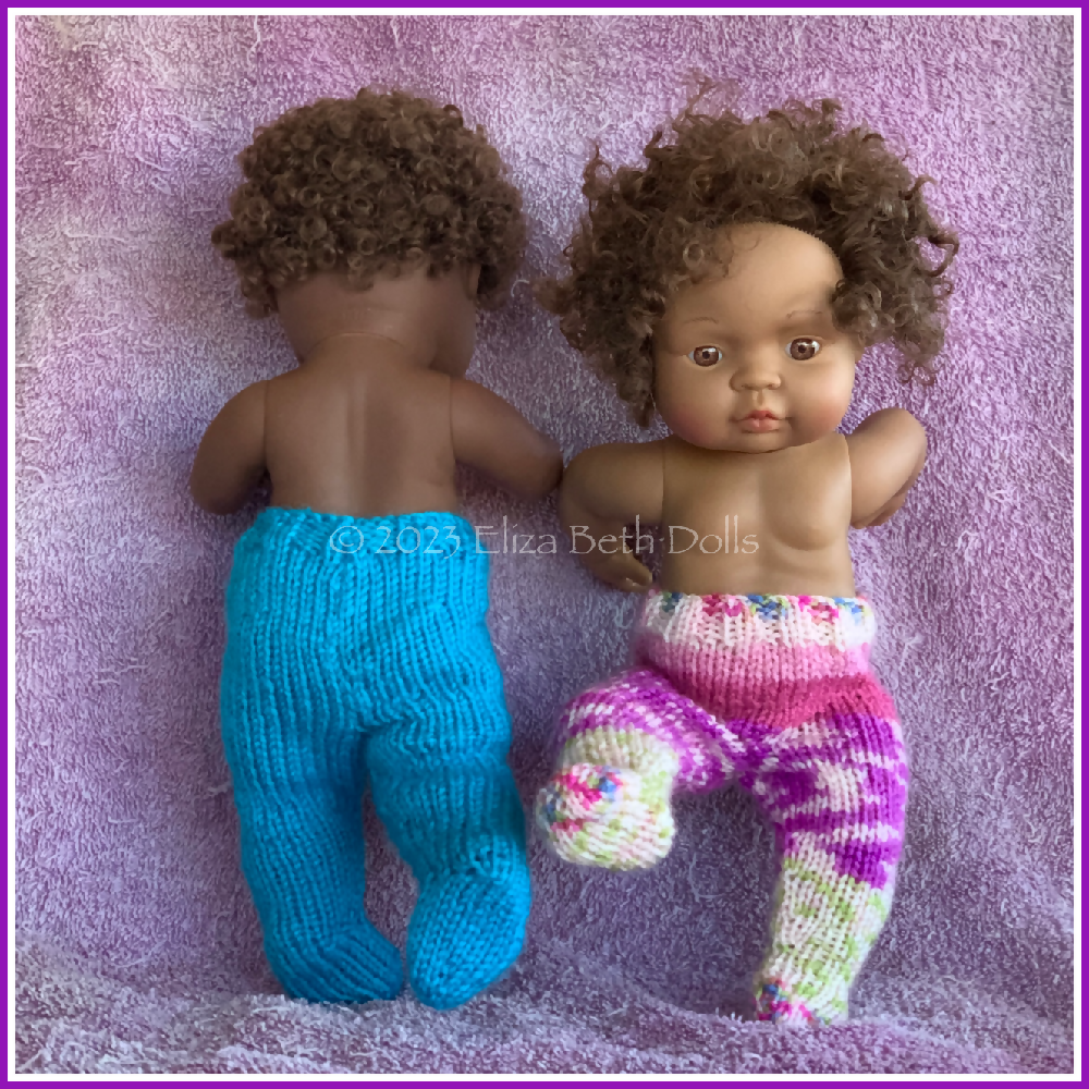 PDF digital download, Miniland 32cm doll clothes, Quick Knit Leggings