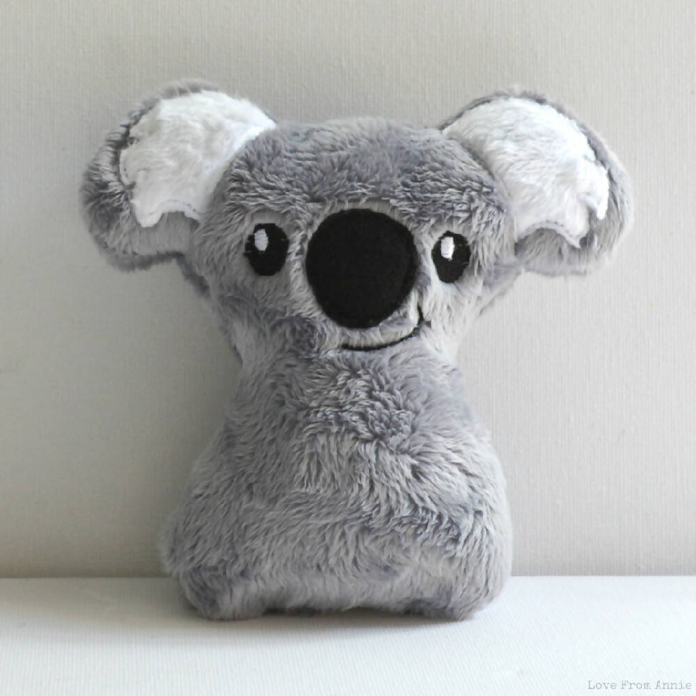 Baby Koala Rattle Grey and White