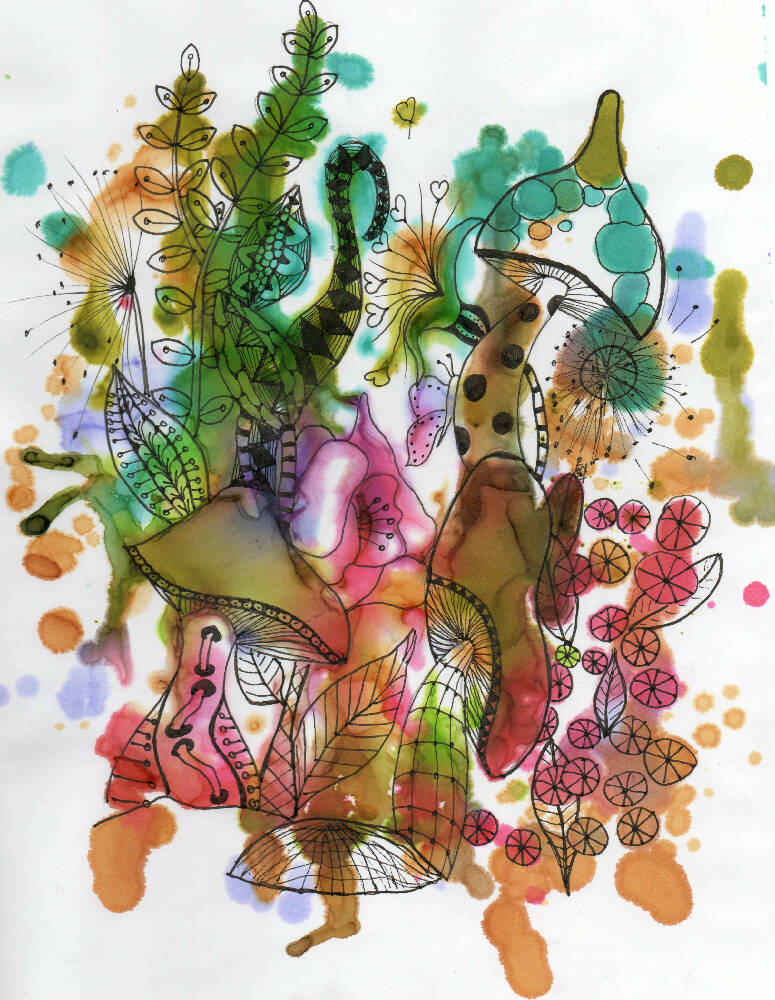 Pen and Ink Digital Print