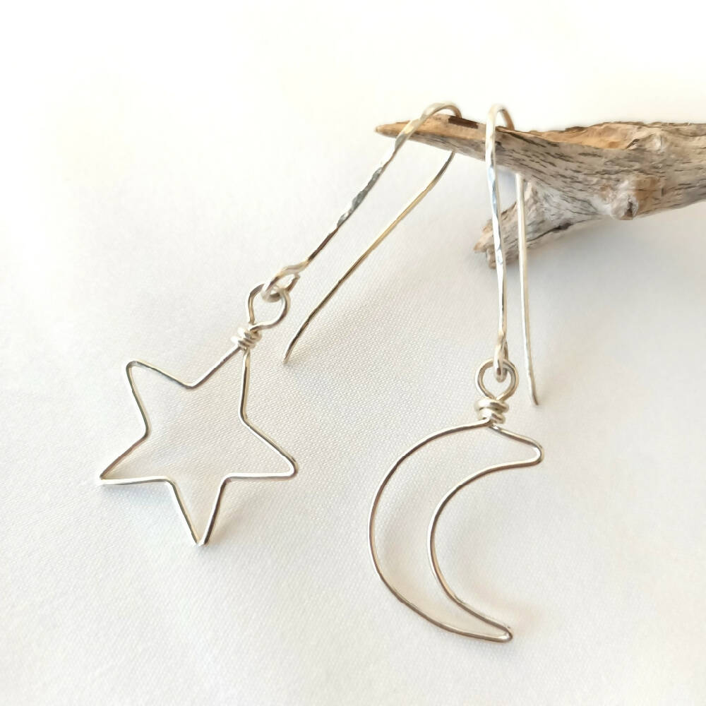 moon-star-sterling-silver-earrings-handmade-dangle