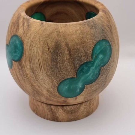 Hand Turned Small Camphor Laurel Candle Holder