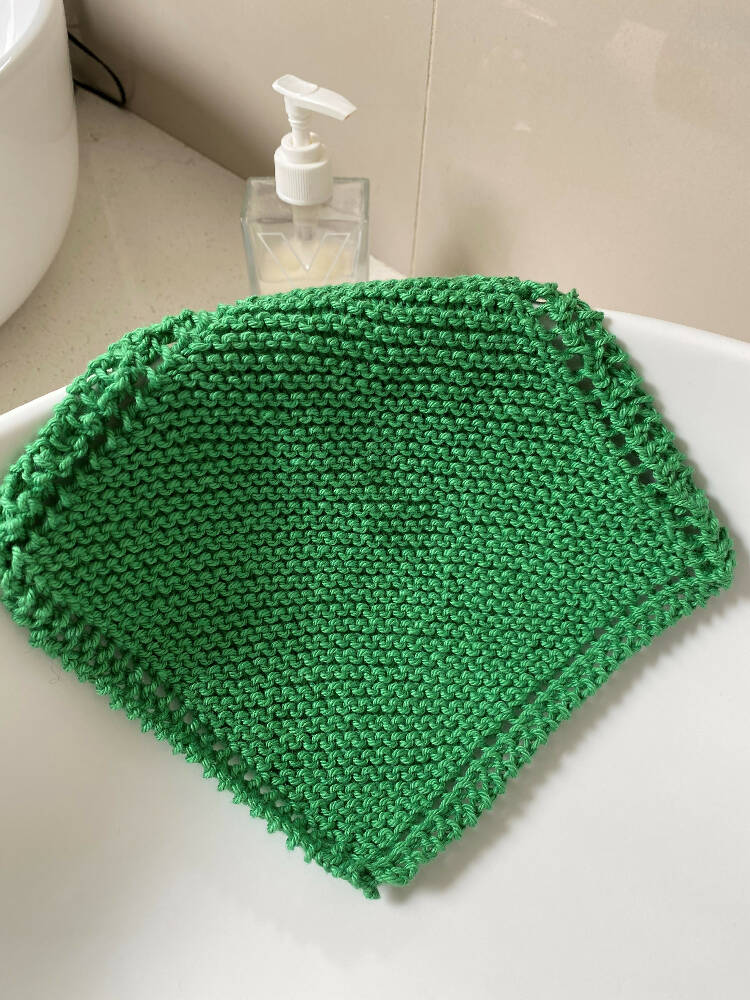 DOWNLOAD - Knitting Pattern - Face Washer, Knitting Pattern Scrubbie,