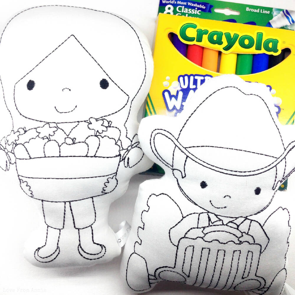 Colour In Farmers and Farm Animals