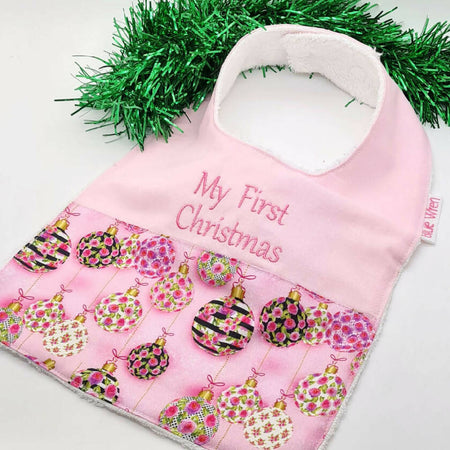 Christmas Baby Bib Personalised Gift