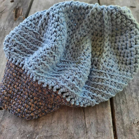 slouch cap made from cotton yarns. ON SALE!!