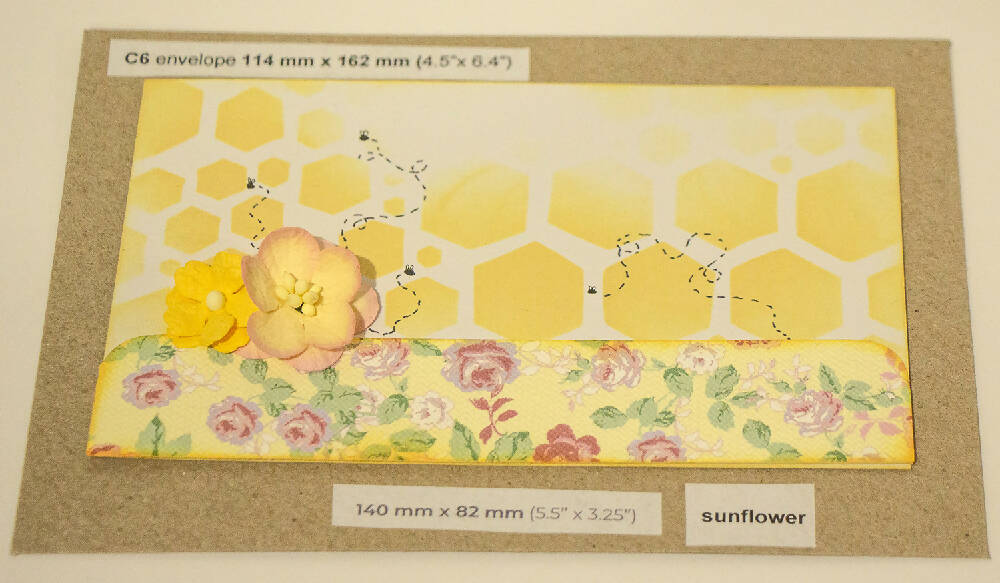 honeycomb sunflower flowers paper strip