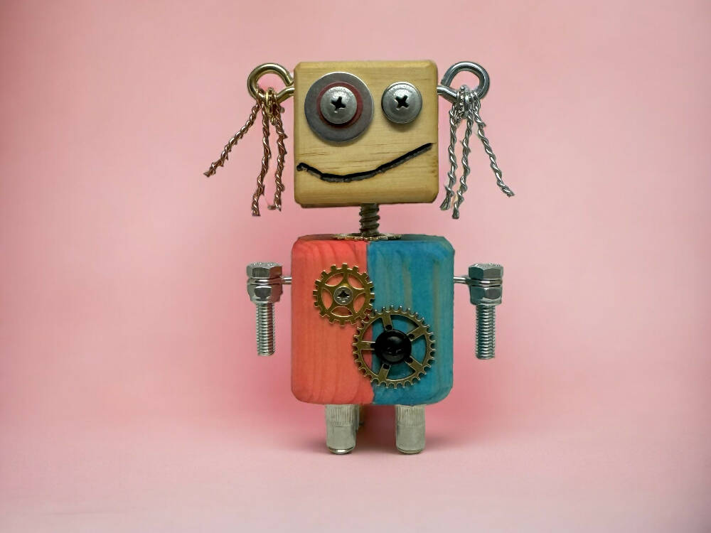 Helen - Wooden Steampunk Superhero Robot