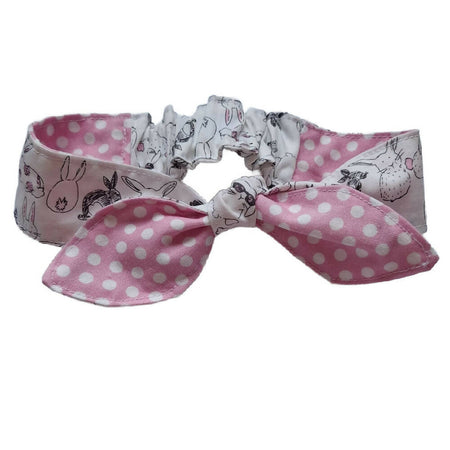 Toddler Knot Tie Headband in Rabbit Print