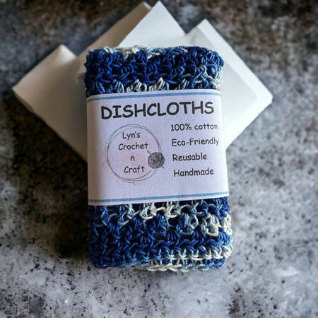 Crochet Dishcloths / Cleaning cloths - Eco Friendly - 100% Cotton