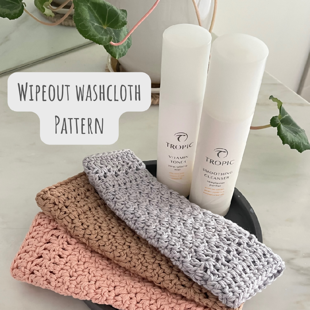 Wipeout Washcloth Crochet Pattern