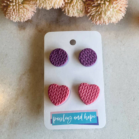 Polymer Clay Statement Stud Pack #2