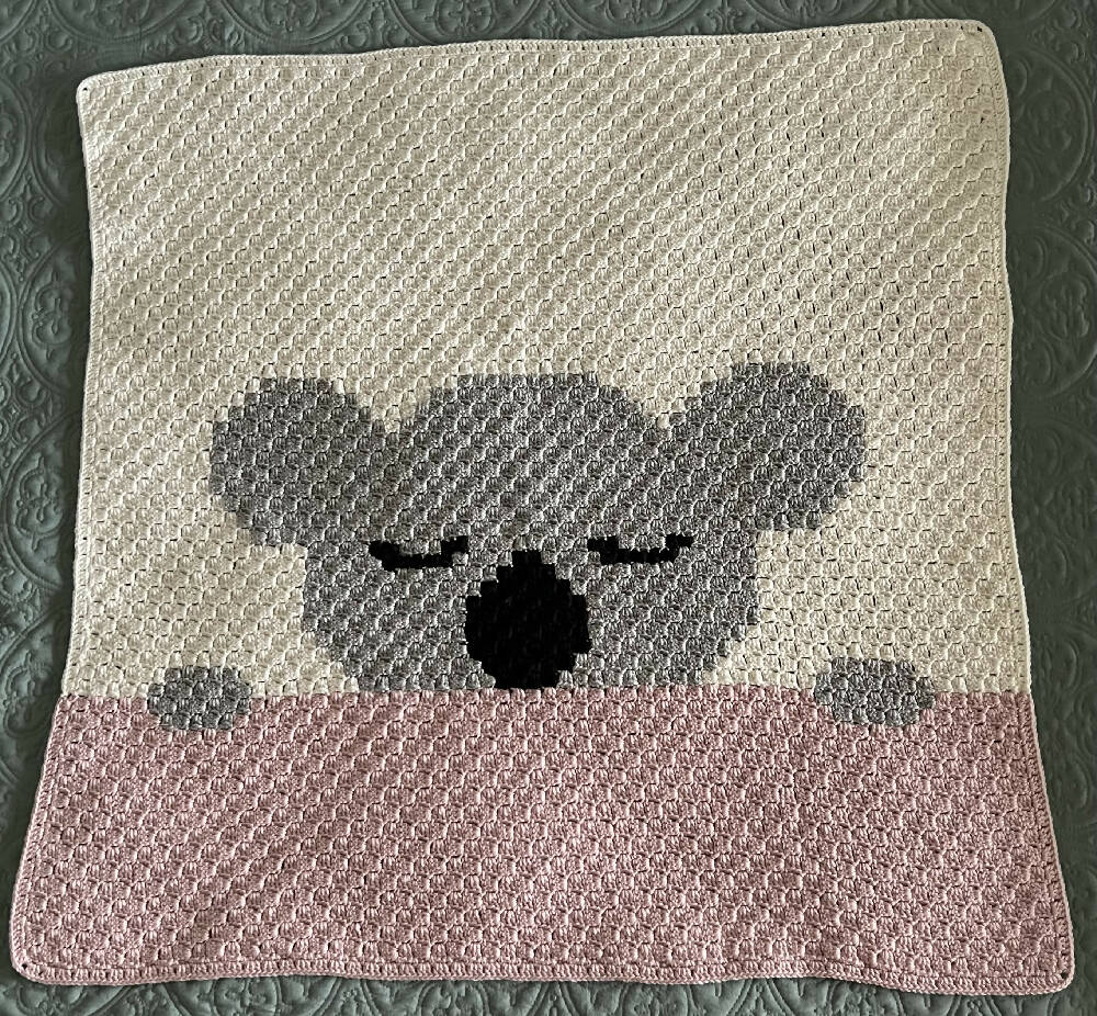 Crochet Lullaby Koala Blanket