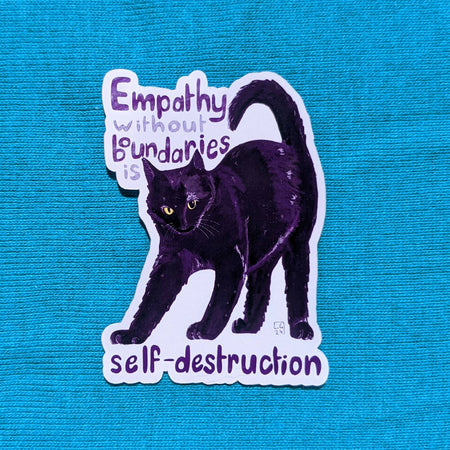 Black cat - Sticker