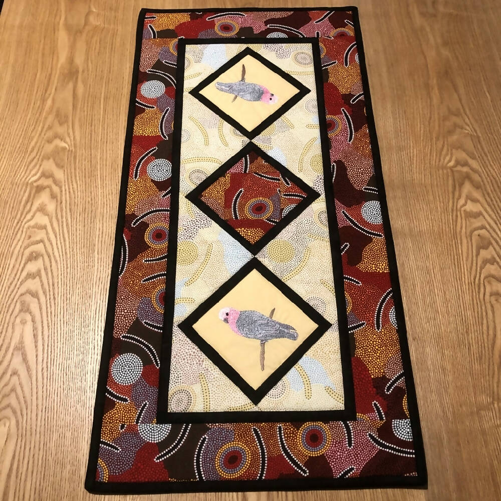handmade Australian native quilted - galah