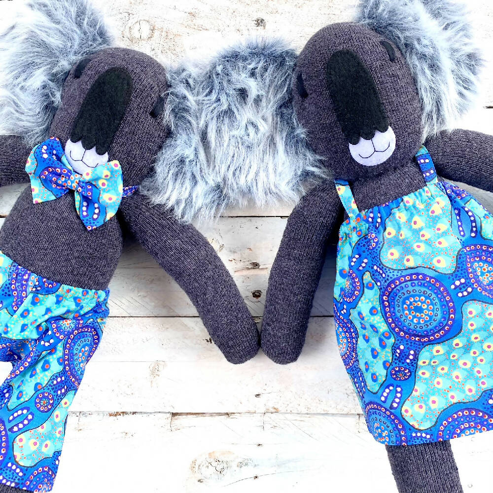 Kyle & Kenzie Sock Koala-Sock Monkey-Soft Toy-Australian animal_1