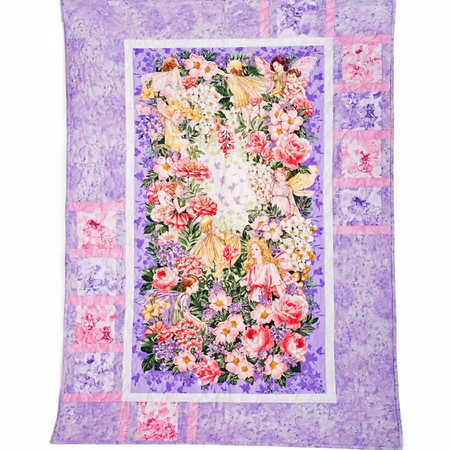 quilt handmade baby gift - FLOWER FAIRIES