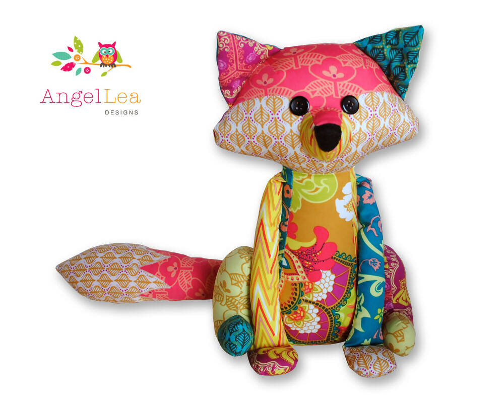 Francie the Fox HARD COPY Paper Sewing Pattern Stuffed Animal