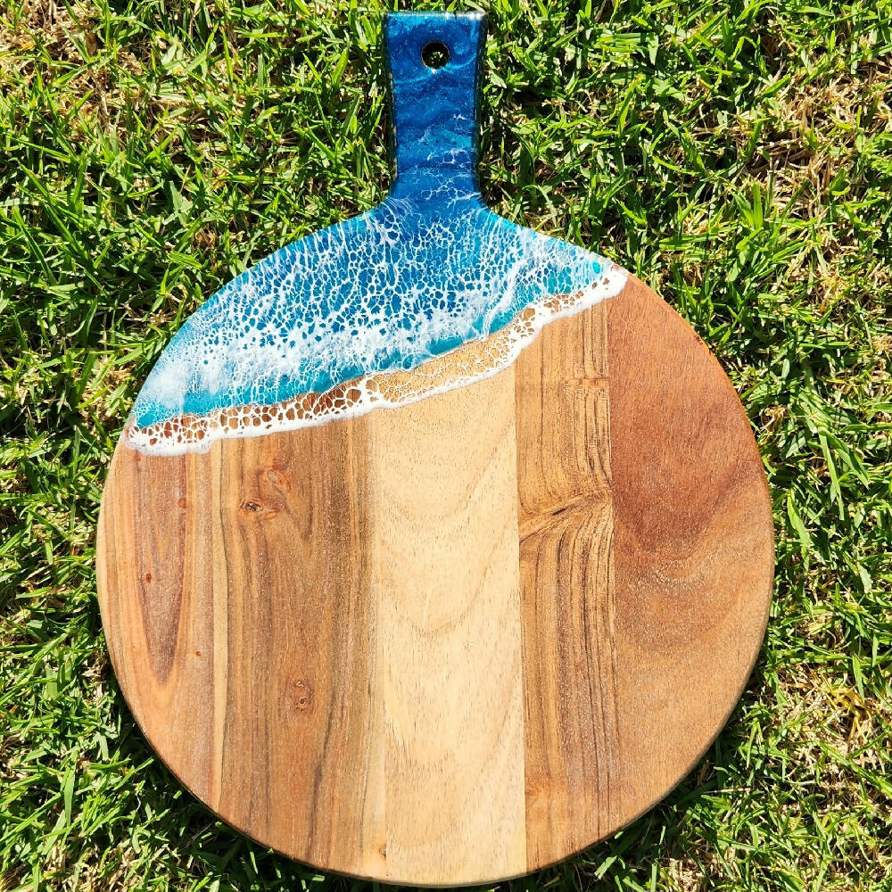 Acacia and Resin Serving Board