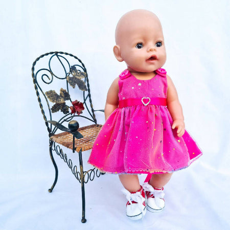 Doll Pink Glitter Fairy Dress
