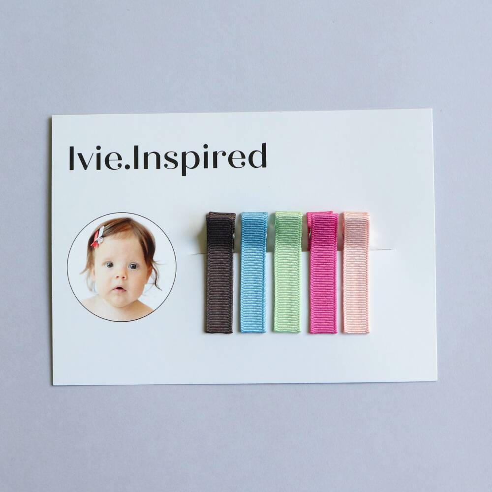 Baby and Girls Hair Clips Set - Pastel