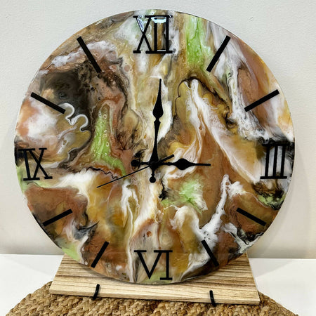 Resin Art wall clock - 40cm