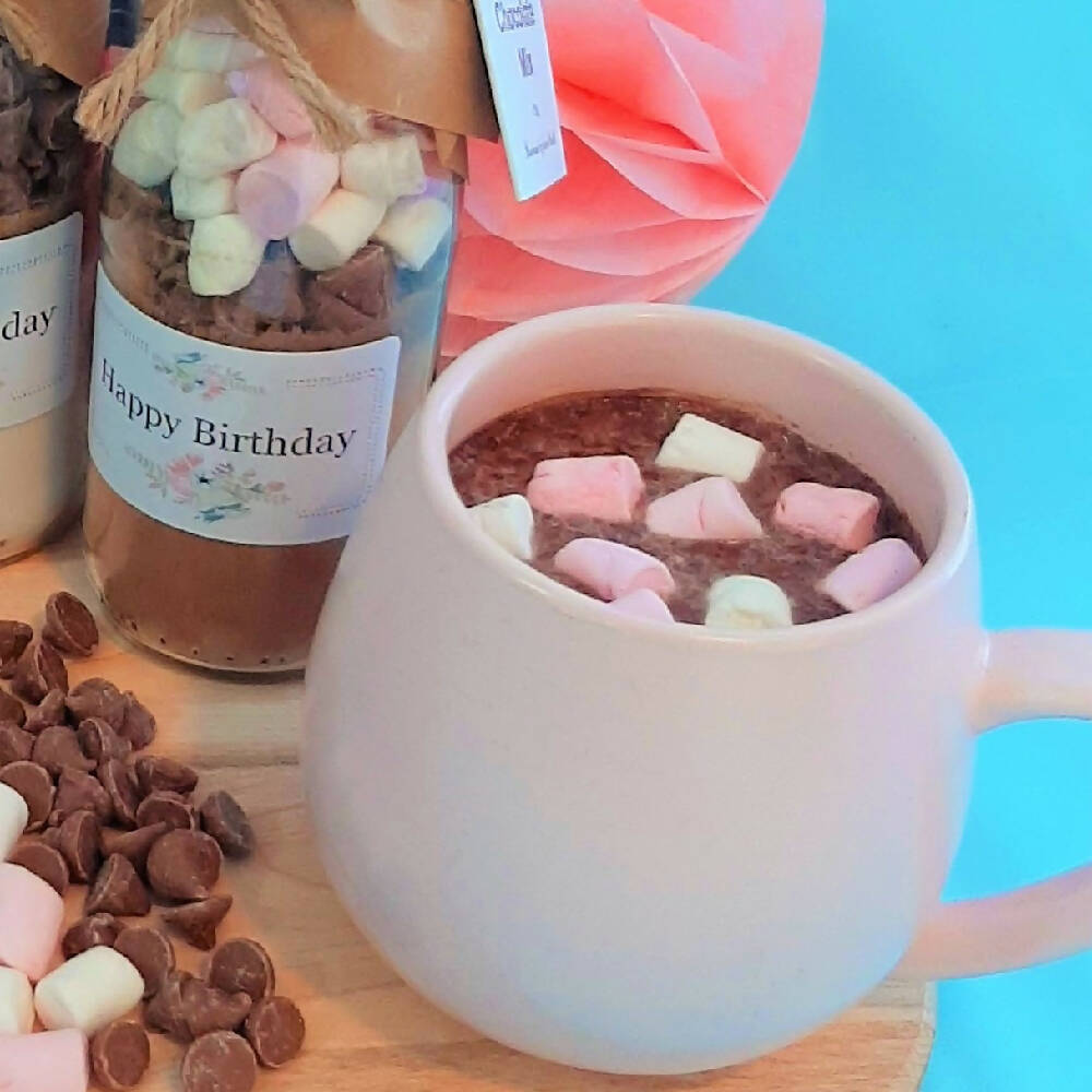 Happy Birthday Floral Hot Choc Drink Mix 2