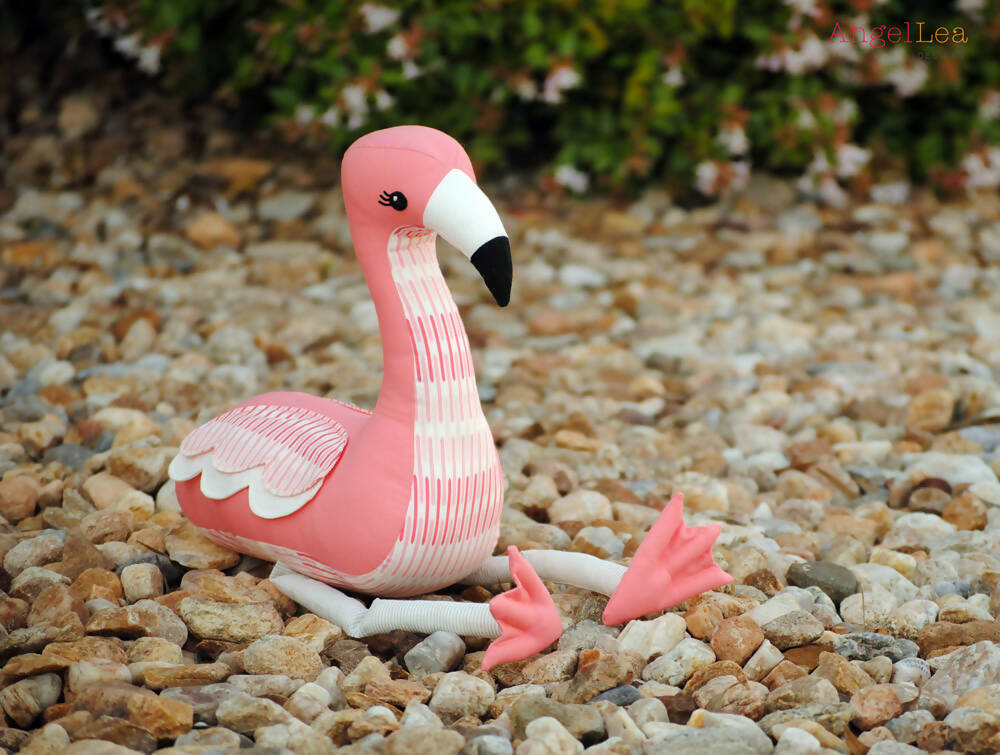 Flamingo Soft Toy HARD COPY Paper Sewing Pattern Rosie Flamingo
