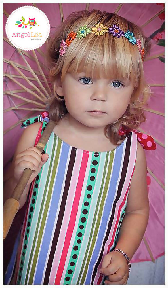 Girls Dress Pattern HARD COPY Paper Sewing Pattern and Tutorial