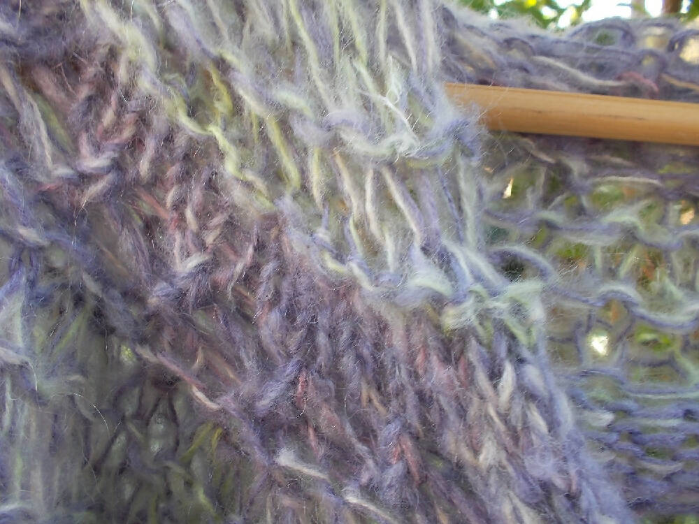 shoulder or hip wrap made from mohair blend yarns 15% OFF!