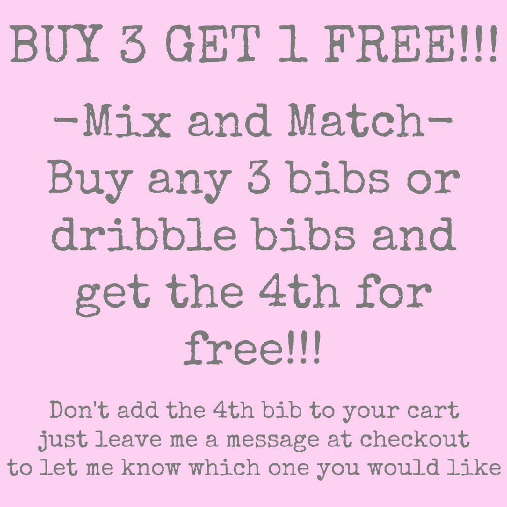 BUY 3 GET 4th FREE Bandana Dribble Bib Red Apples