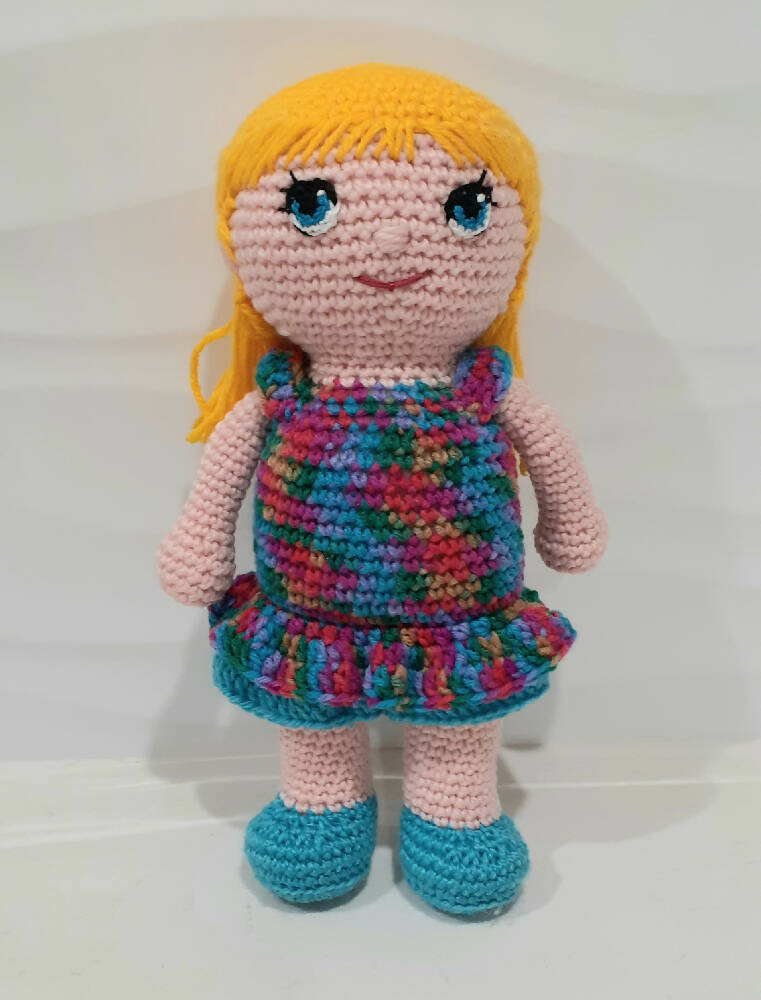 Feefee a soft crocheted doll