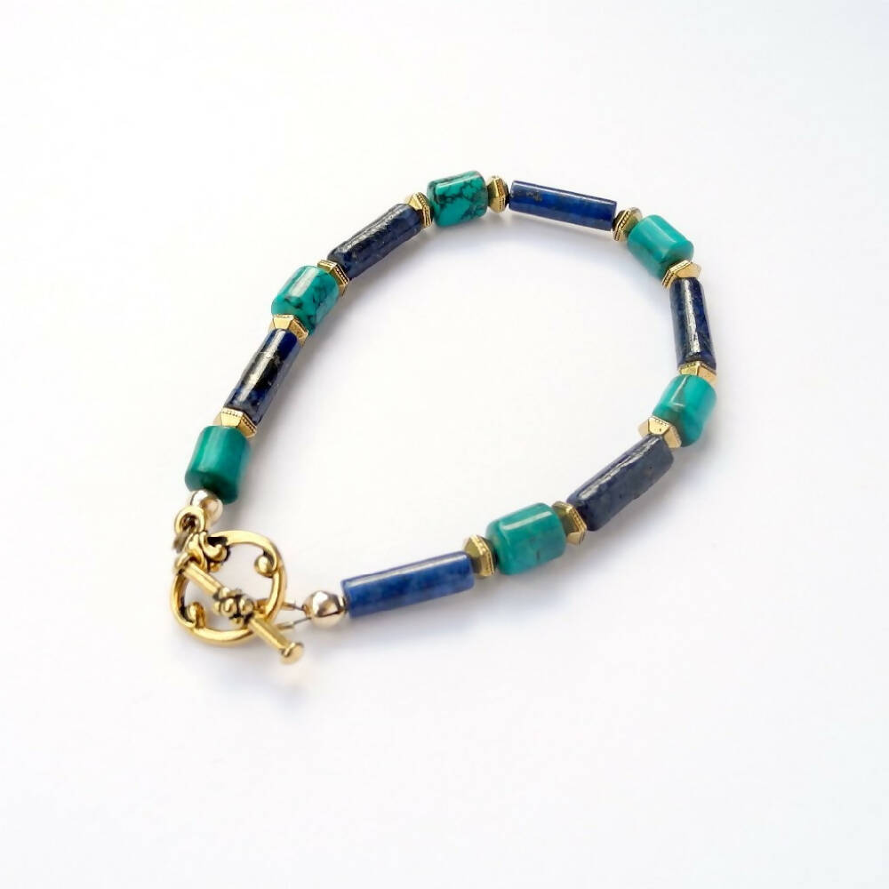 Lapis turquoise bracelet TC DSCN9486 13-11-17 1024