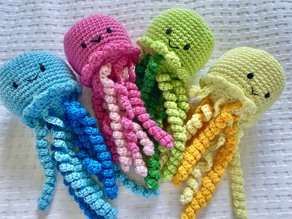 Jellyfish - crocheted toy