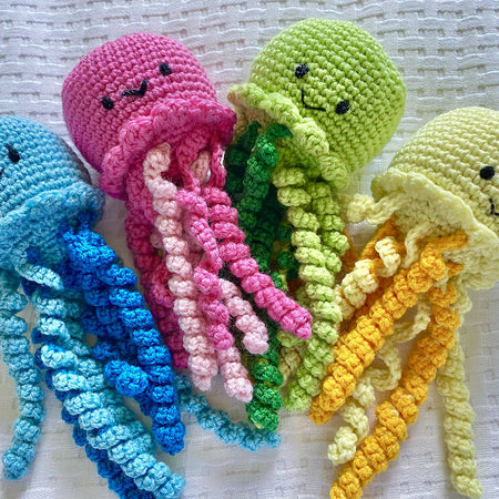 Jellyfish - crocheted toy