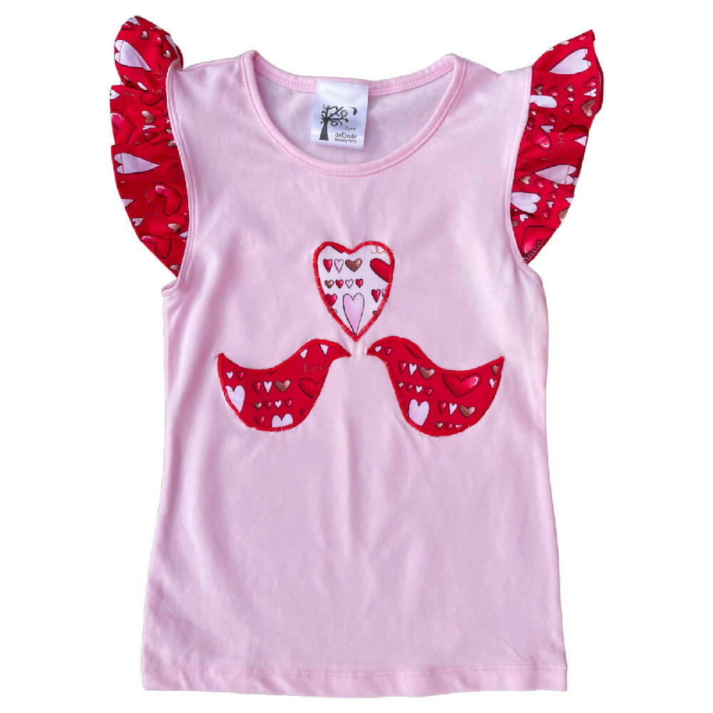 girls-love-birds-tee-flutter-sleeve-pink