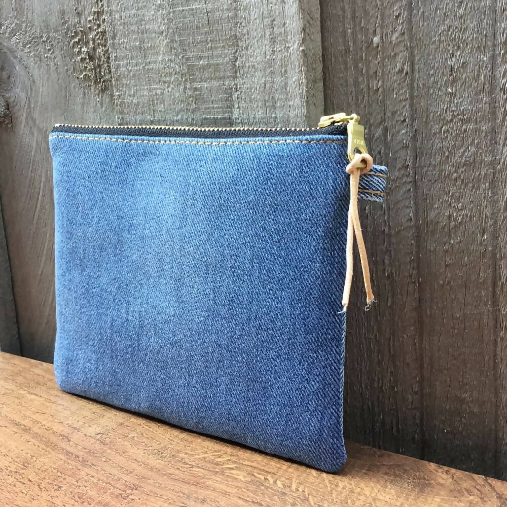 Upcycled denim purse – Denim Strips